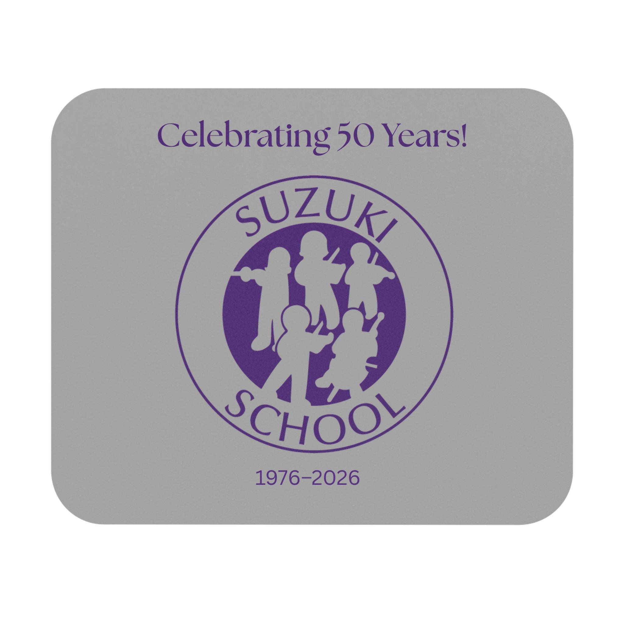 Suzuki School 50th Anniversary Mouse Pad — Celebrating 50 Years