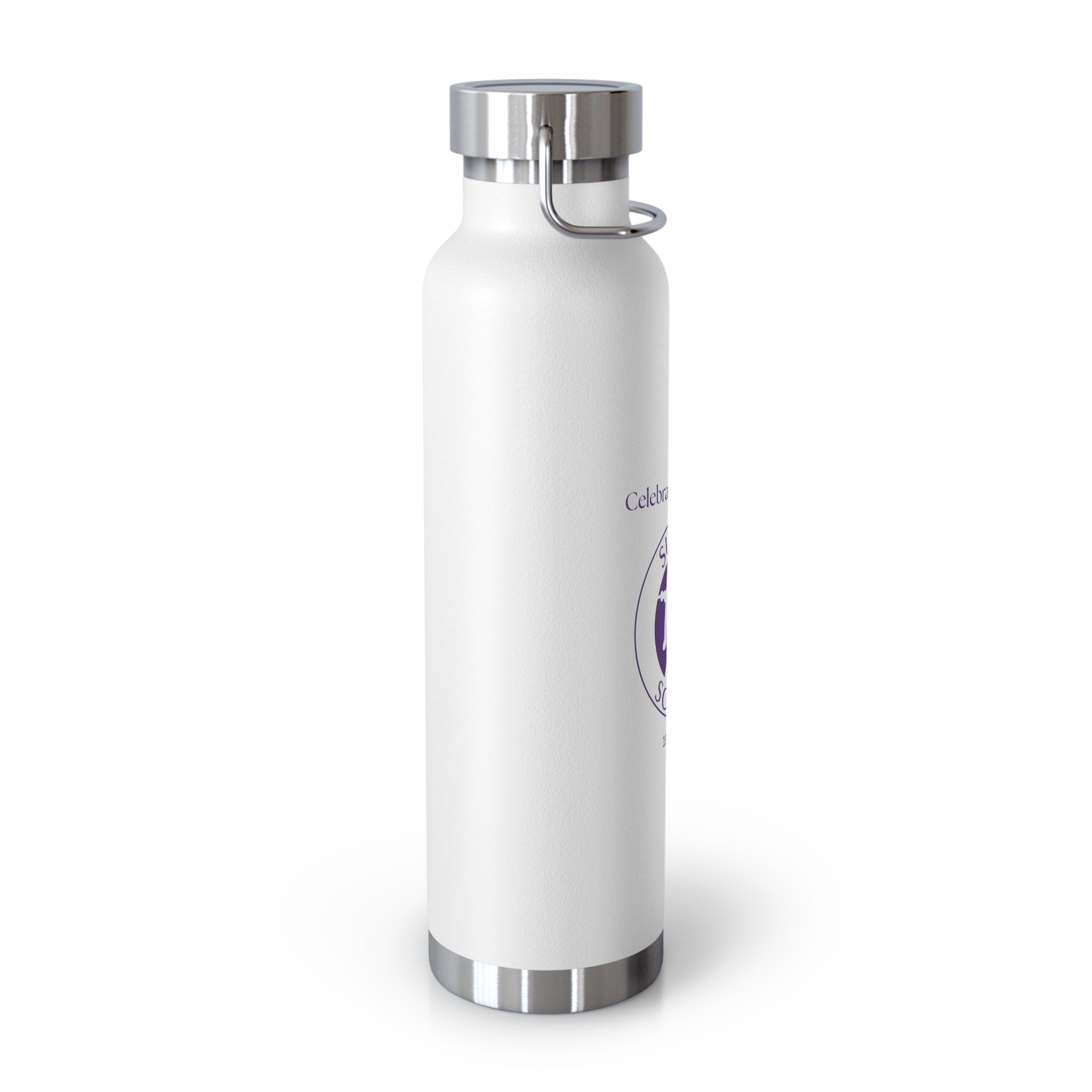 22oz Vacuum Water Bottle — 'Suzuki School Celebrating 50 Years' Insulated Stainless Flask