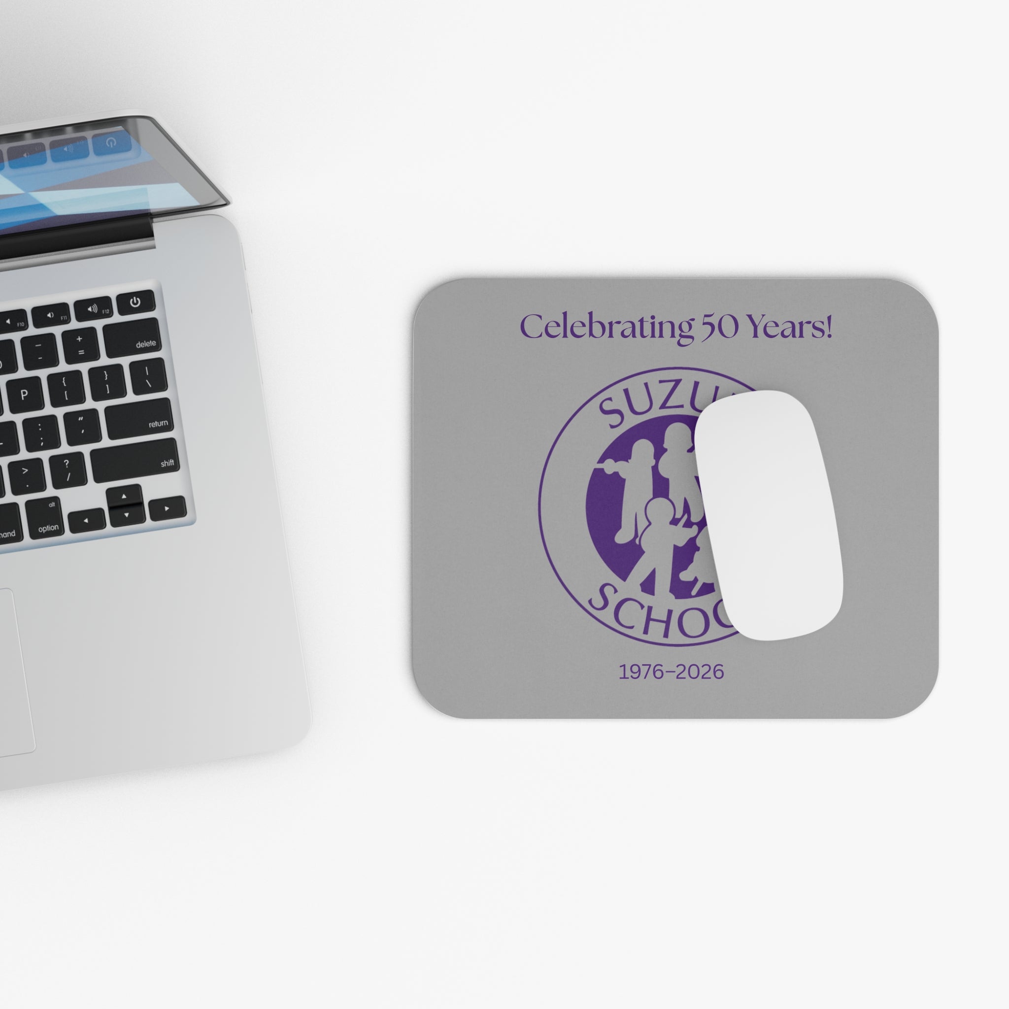 Suzuki School 50th Anniversary Mouse Pad — Celebrating 50 Years